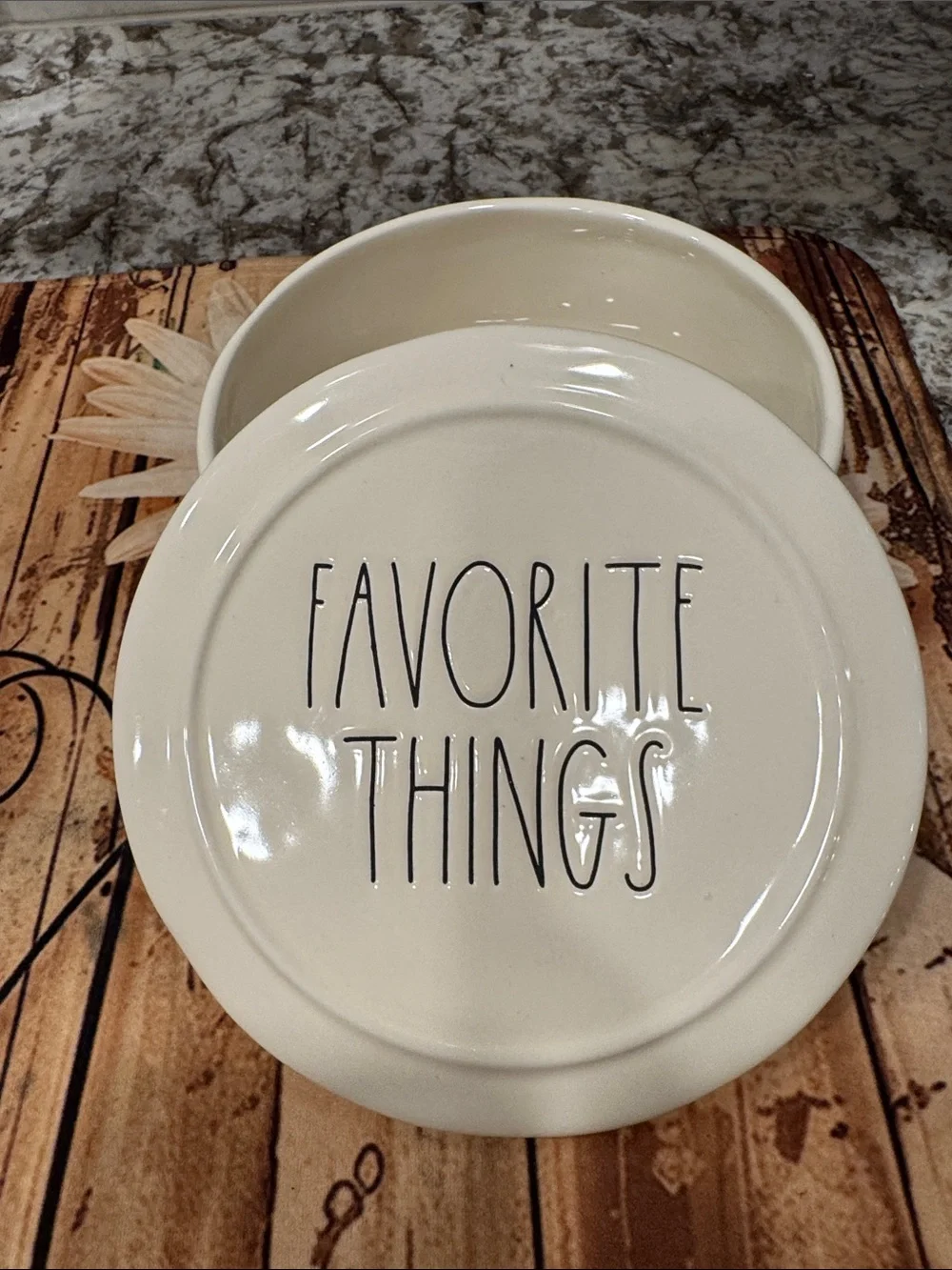 Rae Dunn White Ceramic jewelry dish or other 